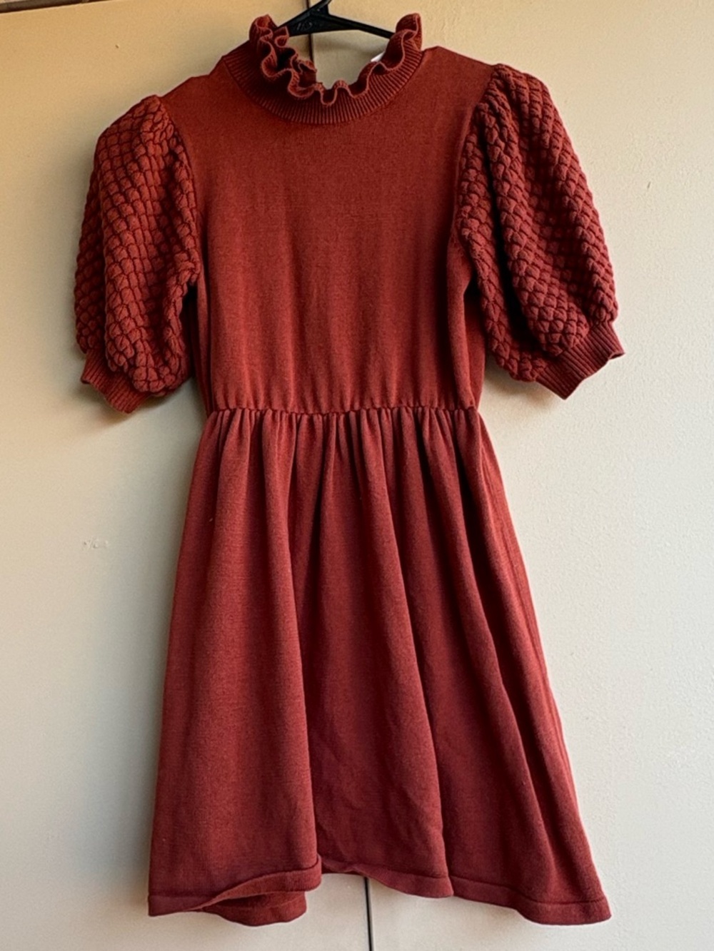 Janie and Jack girls rust orange dress knit 🌹
